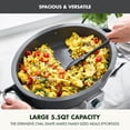 thumbnail image 2 of GreenPan Elite 5.5QT Electric Oval Skillet PFAS-Free Ceramic Nonstick 1800 Watt Dishwasher Safe Lid & Removable Crock Adjustable Temp Control Multi-Cooker Sear Saut Rice Stir-Fry Black, 2 of 5