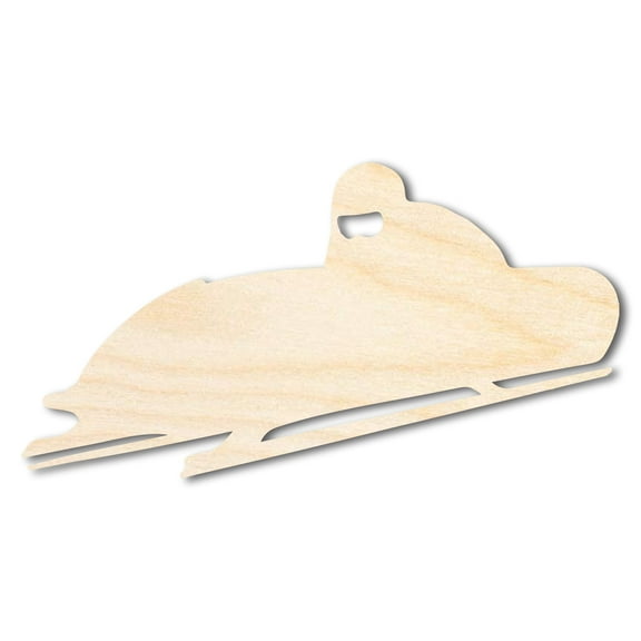 Unfinished Wood Bobsled Shape 3" / 1/8"