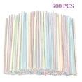 thumbnail image 1 of 900pcs Plastic Disposable Straws For Parties/bar/beverage Shops/home Straws (ls), 1 of 1