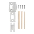 thumbnail image 4 of Door Lock Strike Plate with Spacer Shim Door Security Lock Repair Kits D Type, 4 of 9