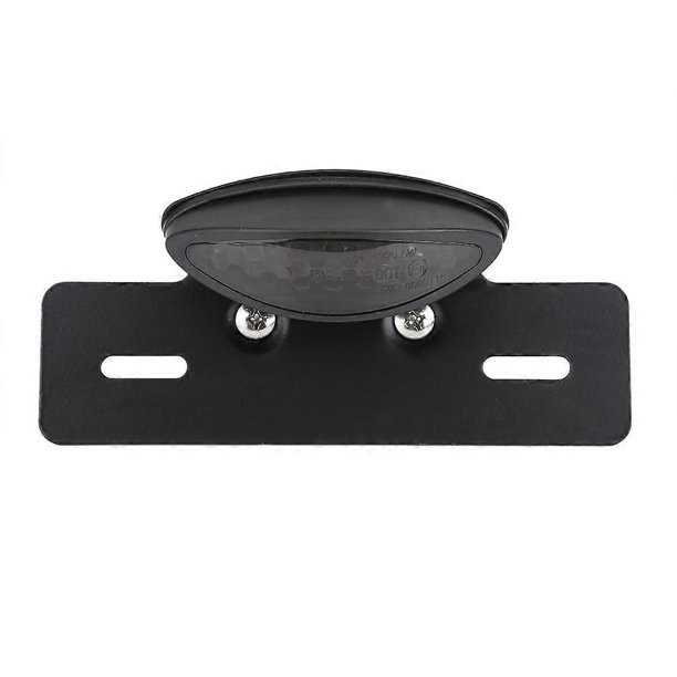 Motorcycle LED Rear Brake Tail Light Stop License Plate Lights for Cafe Racer Smoke
