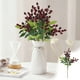 thumbnail image 1 of Rama de olivo artificial | Flores artificiales de plástico | Decoración de 39 cm en morado, verde, rojo y blanco | Arreglos decorativos para el hogar y las fiestas, 1 of 5
