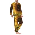 thumbnail image 2 of Kdxio Sky Golden Sunflower Field Men’s Pajama Set Pajamas For Men 2 Piece PJ Set with Men Pajama Pants and Long Sleeve T-Shirt Lounge Set-XX-Large, 2 of 7