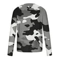 thumbnail image 3 of VBTAPA Camo Long Sleeve Shirt for Men Crewneck Camouflage T-Shirt Lightweight Hunting Shirts Sport Athletic Workout Tops Gray S, 3 of 5