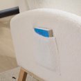 thumbnail image 6 of S-HOME Modern Upholstered Rocking Chair with Solid Wood Legs, High Backrest & Side Pocket - 300 lbs Capacity, 6 of 11