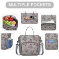 thumbnail image 2 of Pioneer Flower Floral Print Pattern Womens Lunch Box for Work,Insulated Large Lunch Bag for Tween and Teen,Loncheras Para Mujer,Leakproof Adult Lunch Bag for Work,Beach,Travel,Picnic,Camping, 2 of 7