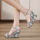 thumbnail image 1 of Zapatos de cuña con boca de pescado para mujer, sandalias de lujo con tacón alto y hebilla de tacón de cuña Wmkox8yii  hfjk4806, 1 of 9