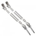 thumbnail image 1 of 4.5In Rear Driveshaft, Prop Shaft Assembly Replacement, Metal Rear CVD Drive Shaft Set Fit for Slash 1/10 RC Car NSV775[silver], 1 of 9