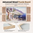 thumbnail image 5 of ALL4JIG 2-in-1 Tilting Rotating Jigsaw Puzzle Board Portable with 4 Drawers Lazy Susan Cover 1500 Pieces Wooden for Adults 25.2 x 34.2 Inch, 5 of 8