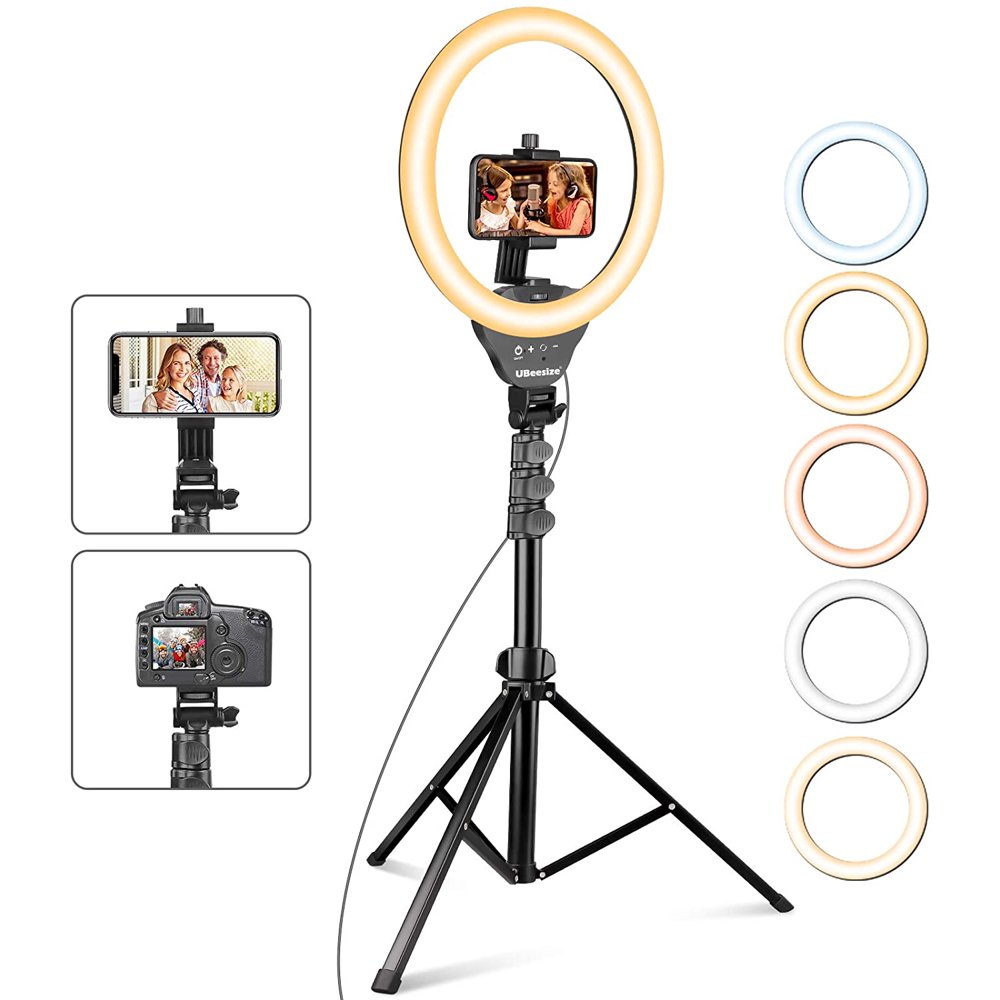 UBeesize 12’’ Ring Light with Tripod, Selfie Ring Light with 67