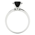 thumbnail image 4 of Solitaire Engagement Ring for Women - 1.5ct Natural Onyx in 18K White Gold Promise Ring, 4 of 6