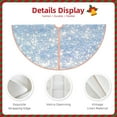 thumbnail image 5 of Bingfone Christmas Tree Skirt Mat Christmas Decoration Interior -White Bule Glitter, 5 of 8