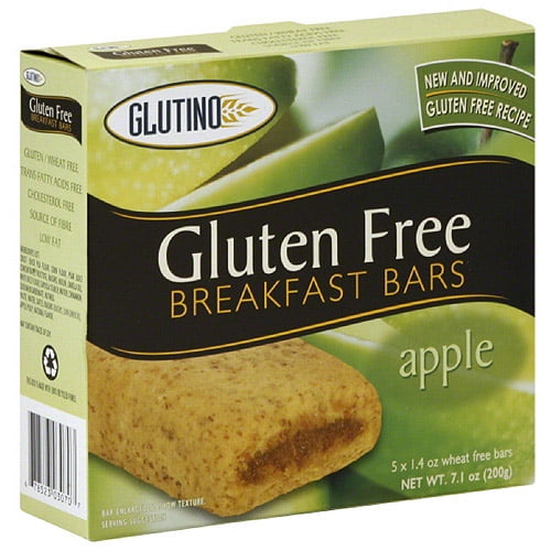 Glutino Gluten Free Apple Breakfast Bars, 5 count, (Pack of 12)