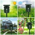 thumbnail image 6 of Solar Ultrasonic Animal Repeller With Motion Activated And Flashing LED Lights Outdoor Waterproof Repeller For Dogs Cats Raccoon Mice Birds Skunks, 6 of 11