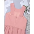 thumbnail image 7 of iEFiEL Big Little Girls Halter Neck Chiffon Summer Dress Sleeveless Rhinestone Wedding Birthday Party Dress Pink 16, 7 of 7