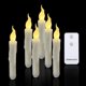 thumbnail image 1 of Bougies Vacillantes Sans Flamme, 1 Tlcommandes, 17cm Ivoire, Bougies De Fentre Led Piles, Minuterie, Lot De 6 Bougies En Plastique Sans Flamme E, 1 of 5