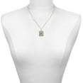 thumbnail image 2 of Delight Jewelry Silver-tone Pebble Border Initial - R - Silvertone Class of 2026 Delicate Bar Necklace, 18.75", 2 of 4