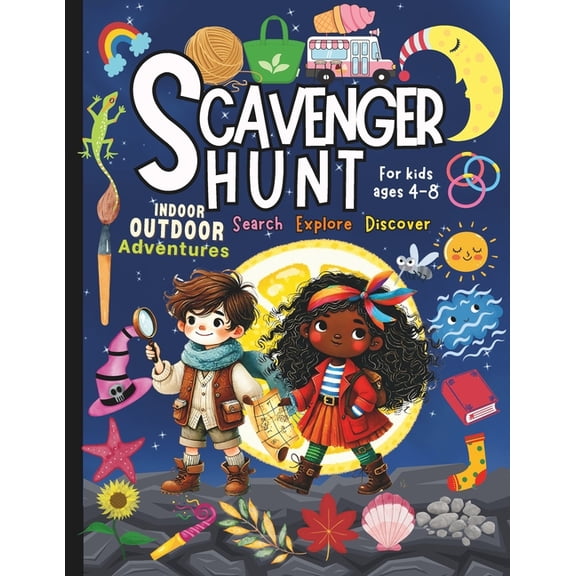 Scavenger Hunt for Kids Ages 4-8: Find and Seek Scavenger Hunt Book for Kids Indoor and Outdoor Activities for Road Trip, (Paperback)