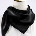 thumbnail image 3 of Jumpingount Bufanda de seda de lujo: accesorio de moda suave y cómodo para cualquier ocasión, pañuelo chal Accesorios de disfraces negro, 3 of 6