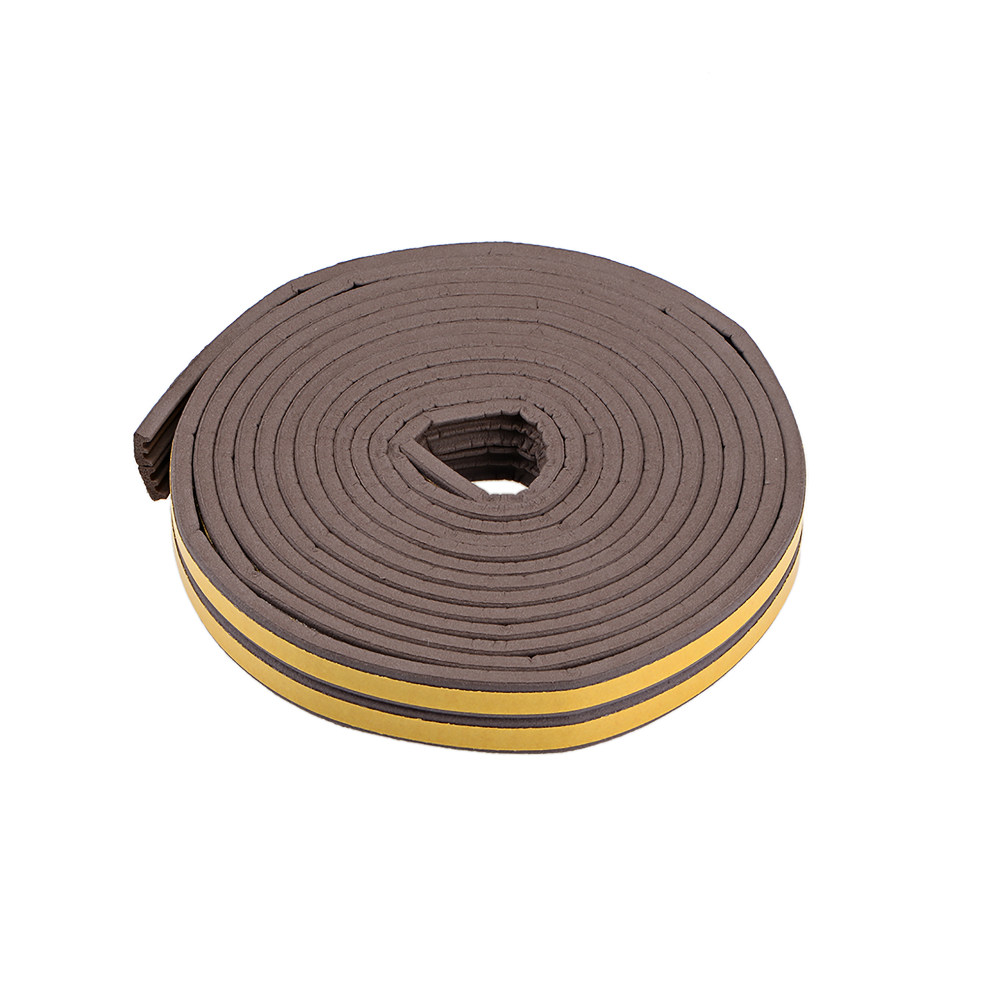 Foam Seal Strip Adhesive Tape 9mm Width 4mm Thick 3 Meters Long Brown
