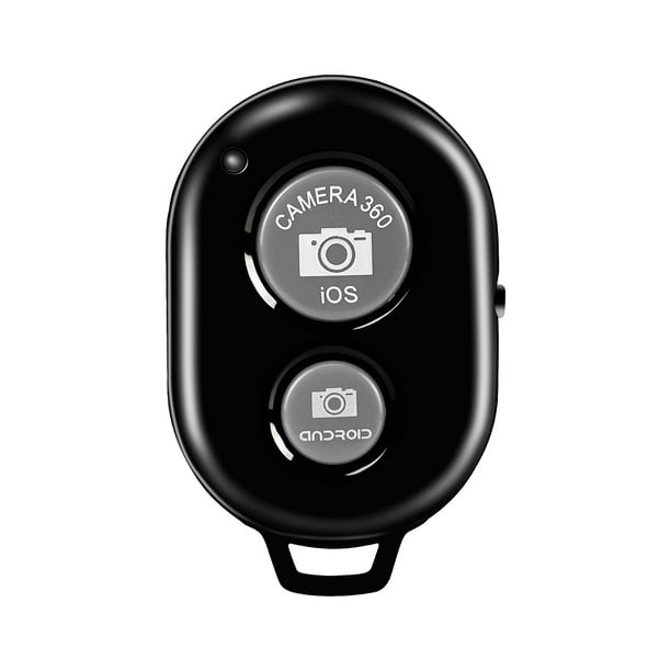 Bearachild Cámara de teléfono inteligente Botón de control remoto inalámbrico Senderismo Teléfono móvil portátil Selfie Controlador de obturador Teléfono y Comunicación Negro