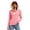 Pink, variant on Admvng Women's Hooded Jacket Plus Size Thumb Hole Zip Up Pocket Lightweight Sports Outdoor Coat