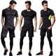 thumbnail image 1 of Traje de fitness para hombre, ropa deportiva para correr, mallas de secado rápido, traje de entrenamiento, traje de fitness de cinco piezas para hombre para gimnasio, 1 of 3