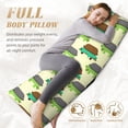 thumbnail image 5 of Lsque Turtle On Skateboard Body Pillow Case Cover,Ultra-Soft Microfiber Bed Pillow Cases 20x54 inches,Elegant Bedding,Breathable Durable Pillow Cover with Envelope Closure, 5 of 8
