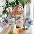 thumbnail image 5 of Clearance! Delayujihangs Plush Penguin Keychain for Purse Fairycore Stuffed Animal Keyring Pendant Cutecore Charms Accessories Agold, 5 of 5