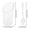 thumbnail image 4 of 24 Sets of Multi-function Dessert Cups Delicate Mousse Cups Transparent Tiramisu Cups, 4 of 4