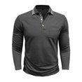 thumbnail image 4 of pstuiky camisas de manga larga para hombre, Cárdigan informal de manga larga con botones y bolsillo para hombre Tops de talla grande para hombre xxxl, 4 of 7