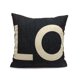 thumbnail image 3 of fundas de almohada cuadradas de lino y algodón LOVE de 43 x 43 cm., 3 of 5