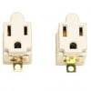 Autocraft 3/2 Grounding Adapters, UL Listed, 3 Wire Grounded Cord, Indoor Use Only, 2/package, sold by pack