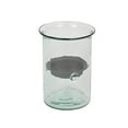 thumbnail image 2 of MY SWANKY HOME Classic Small 8 Inch Tall Glass Hurricane Rustic Pillar Candle Holder Textured, 2 of 4