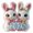A, variant on Adorable Acrylic Easter Ornament For Featuring A Pair Of Newborn Rabbits And A Shimmering Light Egg With A Beautiful Bow,3.15*2.83 inch.