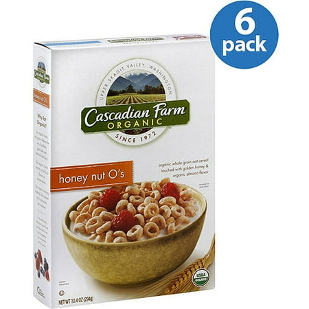 Cascadian Farms Honey Nut O's Cereal, 10