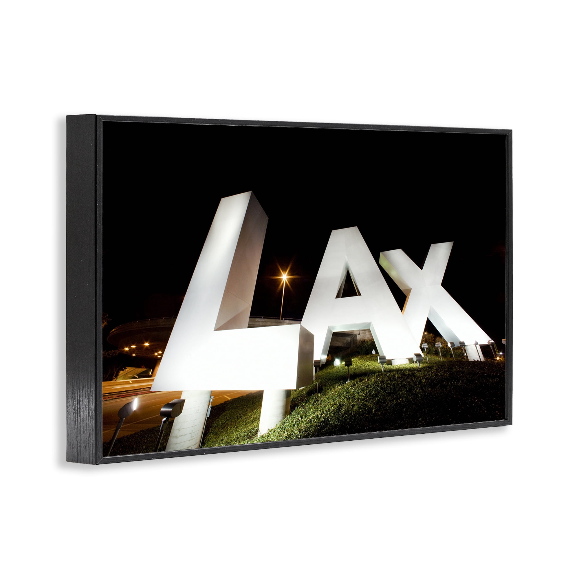 Stupell Industries LA Airport Structure Black Framed Giclee Art, design by Scott Stulberg