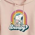 thumbnail image 3 of Peanuts - Snoopy Rainbow Clouds - Juniors Cropped Pullover Hoodie, 3 of 6