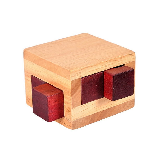 Mini puzzle en bois boîte de déverrouillage jouet labyrinthe casse
