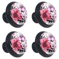 thumbnail image 2 of 4 Pcs Flower Knobs for Kitchen Cabinet Cupboard Dresser Bookcase Drawer Pulls Handles Round Home Decor, 2 of 8