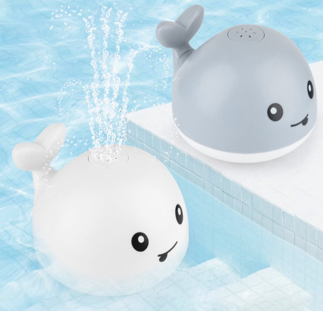 bath toys that light up and spray water