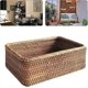 thumbnail image 4 of KAIYANG Cestas de almacenamiento, cesta rectangular de ratán, cesta organizadora tejida (pequeña), 4 of 5