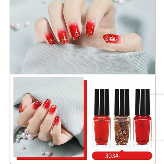 EGNMCR Safe Nail Polish In 9 Colors Is A Great Way To Pair With Beautiful Clothes Nail Polish