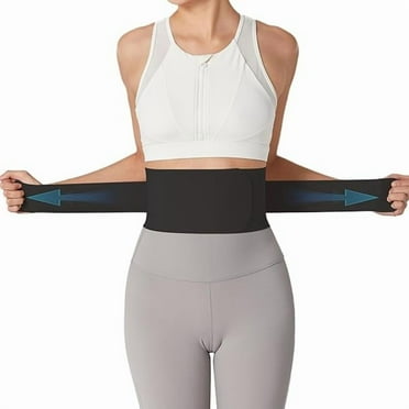 Ultra Thin Back Brace for Lower Back, Breathable Lightweight Back Brace for Women & Men, Adjustable Back Support Brace for Lower Back Pain Relief, Sciatica, Scoliosis, Herniated Disc (Black, Medium)