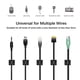 thumbnail image 1 of Eigraketly Clip organizador de cables versátil, 40 pack/lote, para una fácil gestión de cables, organización duradera Herramientas y ferretería negro, 1 of 6