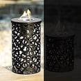thumbnail image 2 of Fireside Hand Glazed Ceramic Fire Burner, Modern Geometrics, Grey, 2 of 2