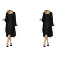 thumbnail image 4 of Vestido de lentejuelas Minnieouse cárdigan de encaje negro XL 2piezas, 4 of 6