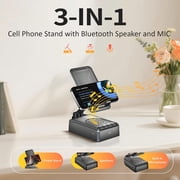 Wireless Bluetooth Phone Speaker Amplifier Cell Phone Stand for Home Outdoor - Adjustable Holder Anti-Slip Base HD Surround Sound, Great Gift Idea