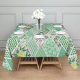 thumbnail image 3 of Pioneer Flower Floral Print Pattern Square Tablecloth,Waterproof Square Table Cover,Wipeable Spillproof Washable Table Cover for Home Kitchen Party Decor 42"X42"(107x107cm), 3 of 6