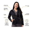 thumbnail image 3 of Adar Pro Scrubs For Women - Bonded Fleece Scrub Warm-Up Jacket, 3 of 6